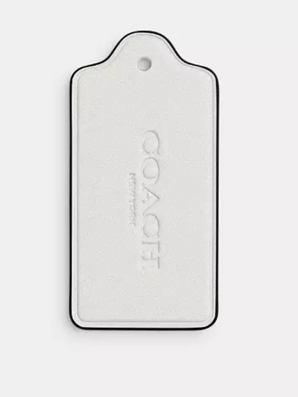 Coach Medium Leather Tag with Embossed Logo - Picture 4 of 6